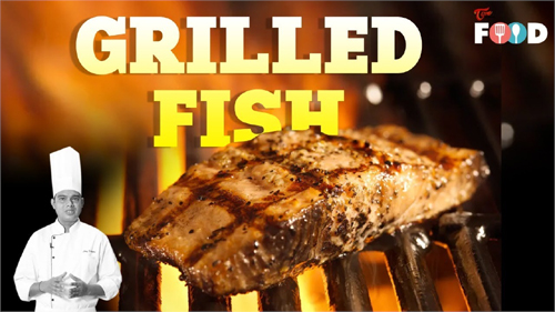 Grilled Fish with Saute Spinach